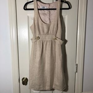 Tibi | Linen Button-Down Back Dress, Size 4
